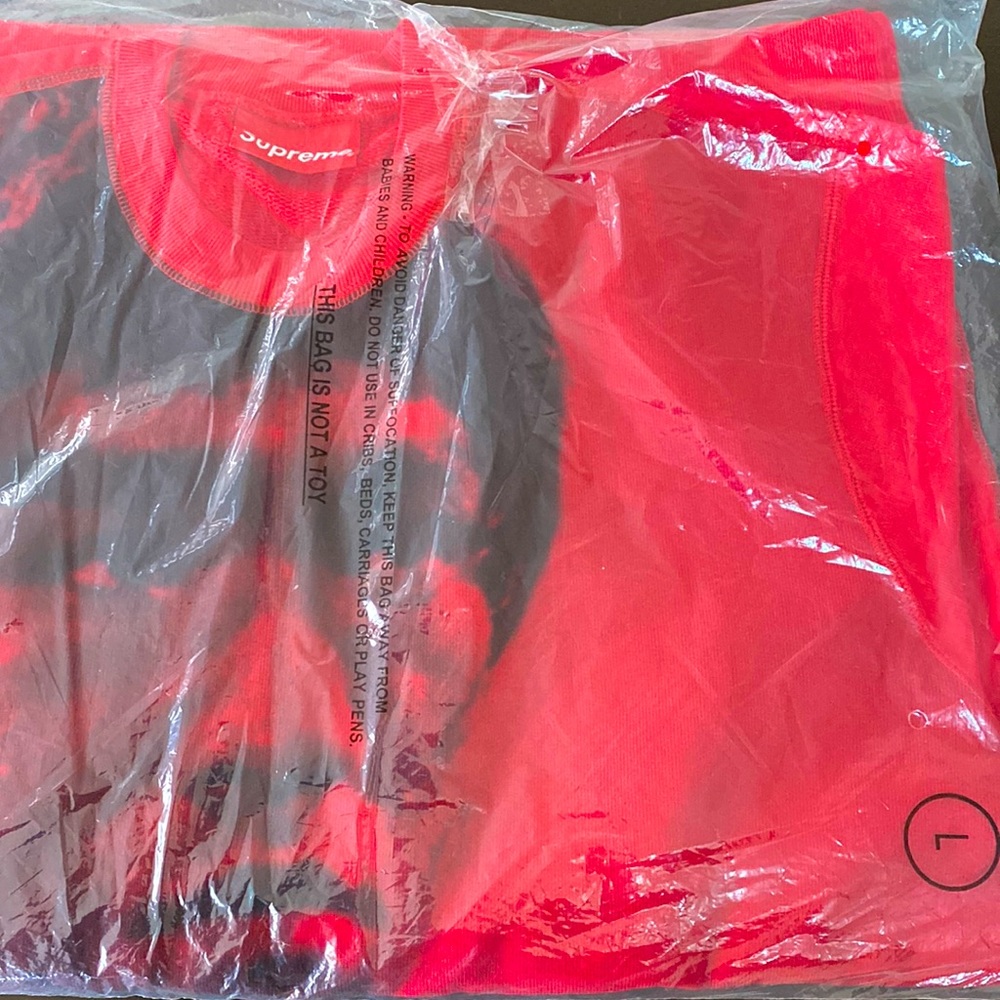 ‼️🥋RARE 2013 SUPREME X BRUCE LEE Crewneck Sweater from FW13 - RED Sz Large 🥋‼️ - Picture 3 of 8